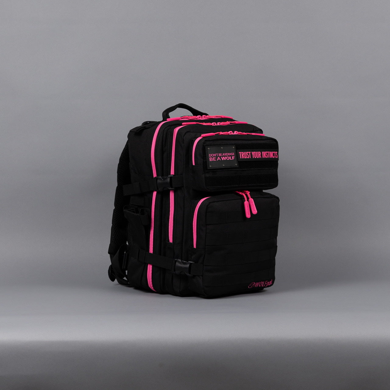 25L Backpack Black Neon Pink