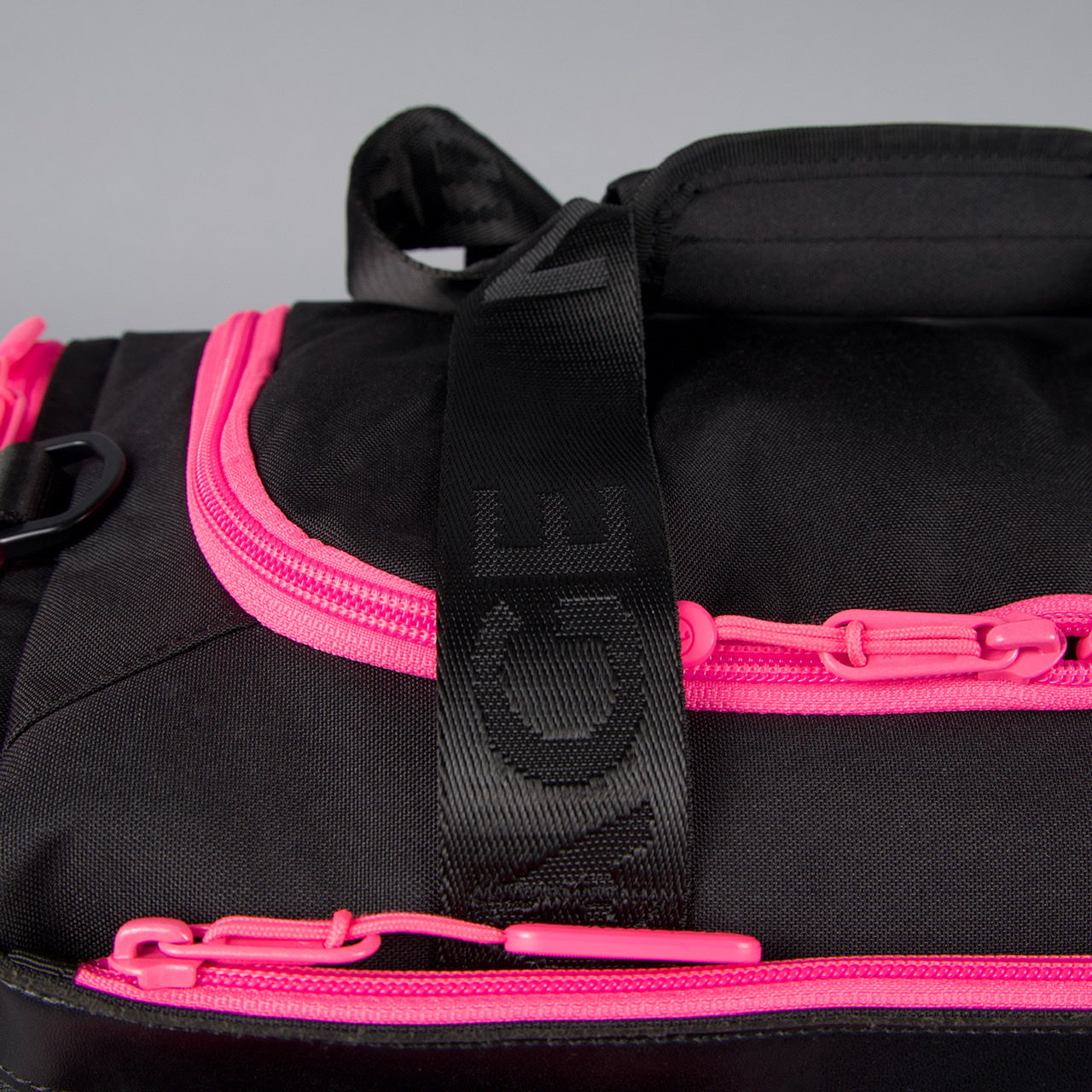 20L Mini Duffle Bag Black Neon Pink