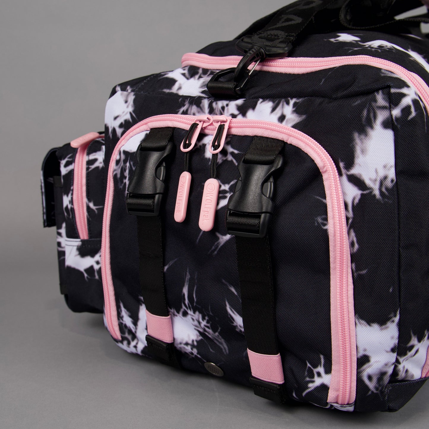 40L Ultimate Duffle Bag Black Lightning Knockout Pink