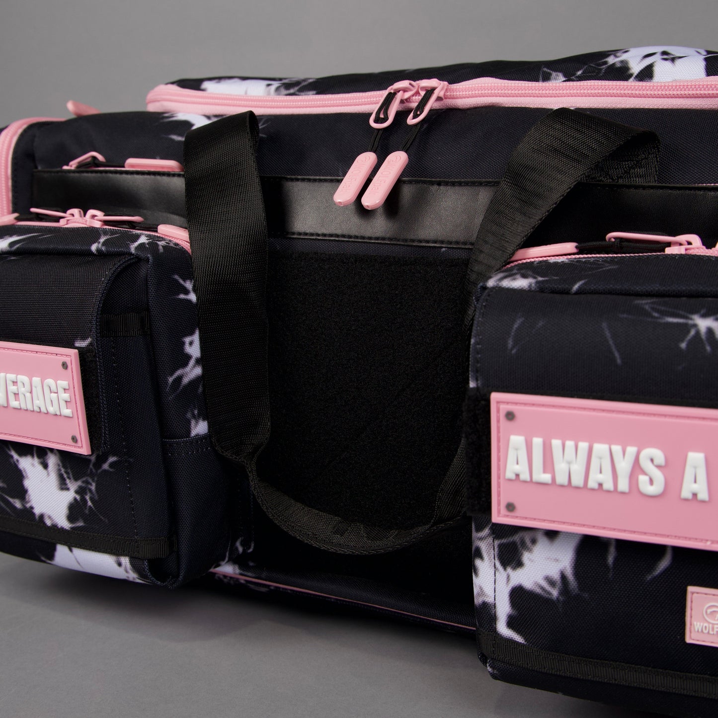 40L Ultimate Duffle Bag Black Lightning Knockout Pink