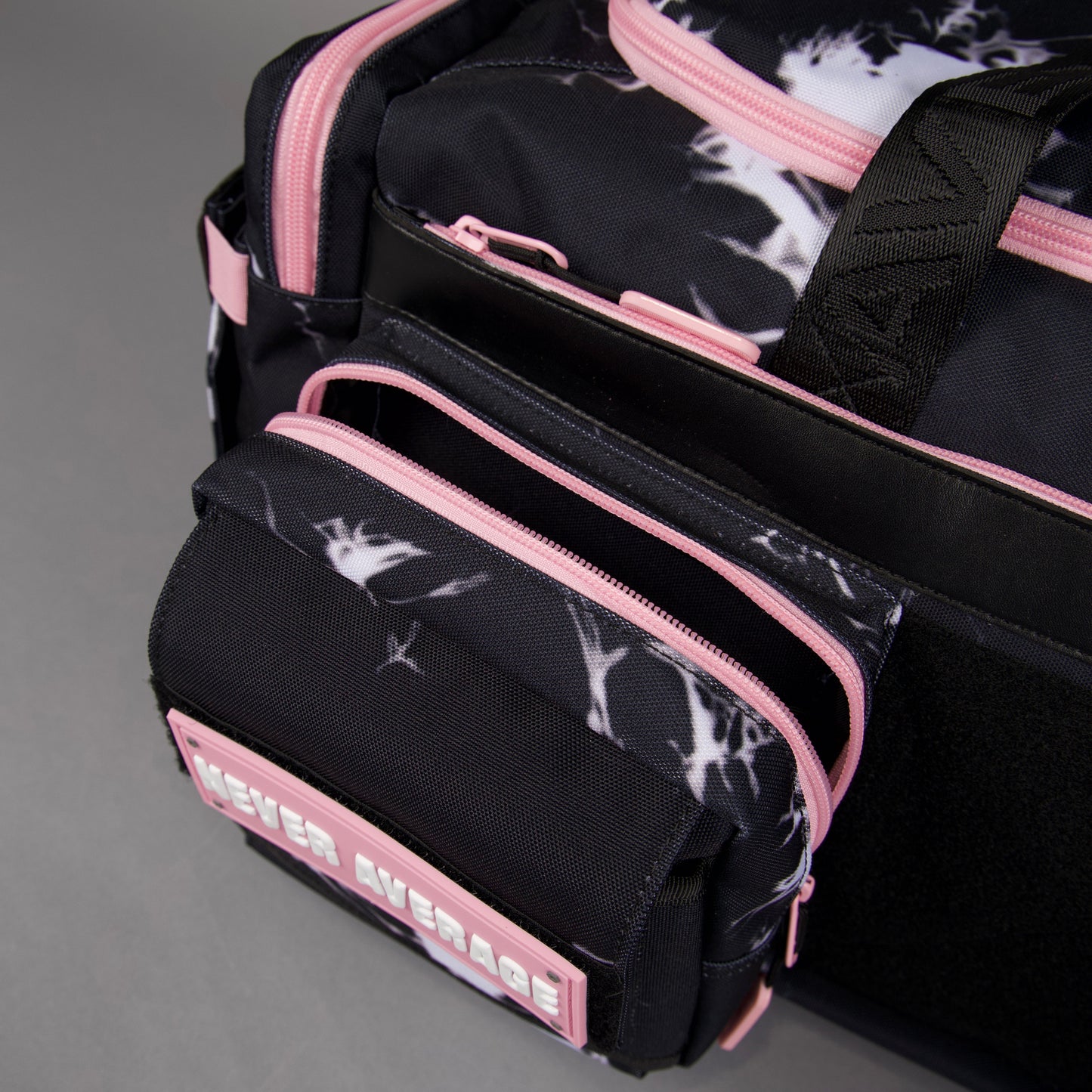 40L Ultimate Duffle Bag Black Lightning Knockout Pink