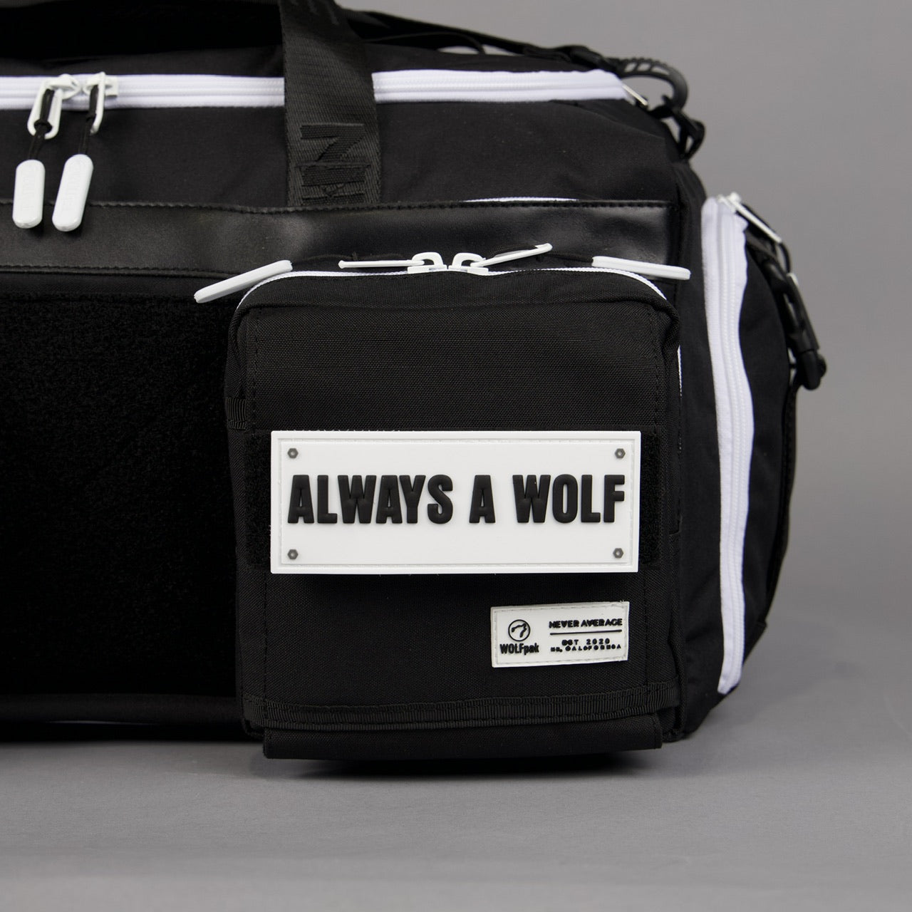 40L Ultimate Duffle Bag Alpha Black White Accents