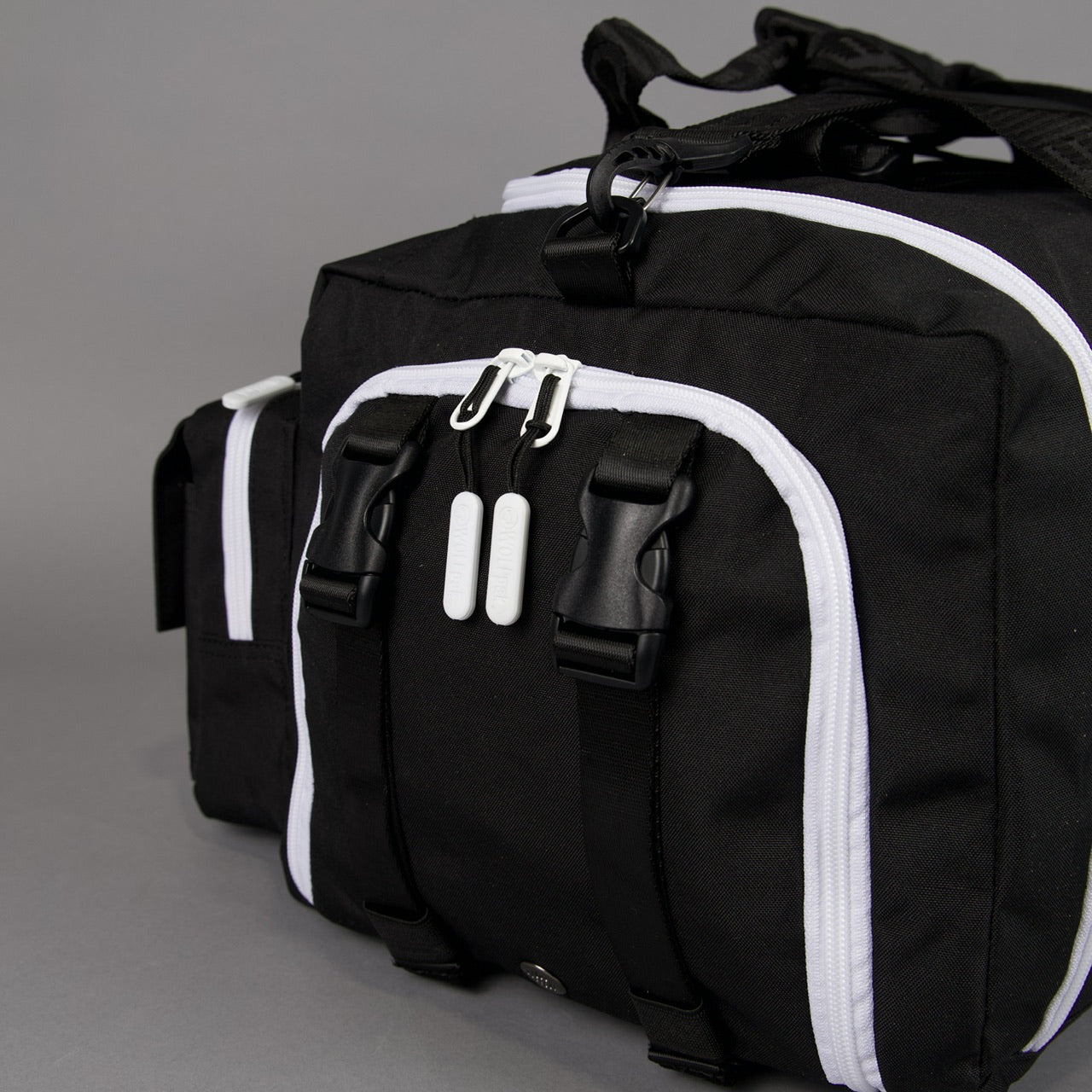 40L Ultimate Duffle Bag Alpha Black White Accents