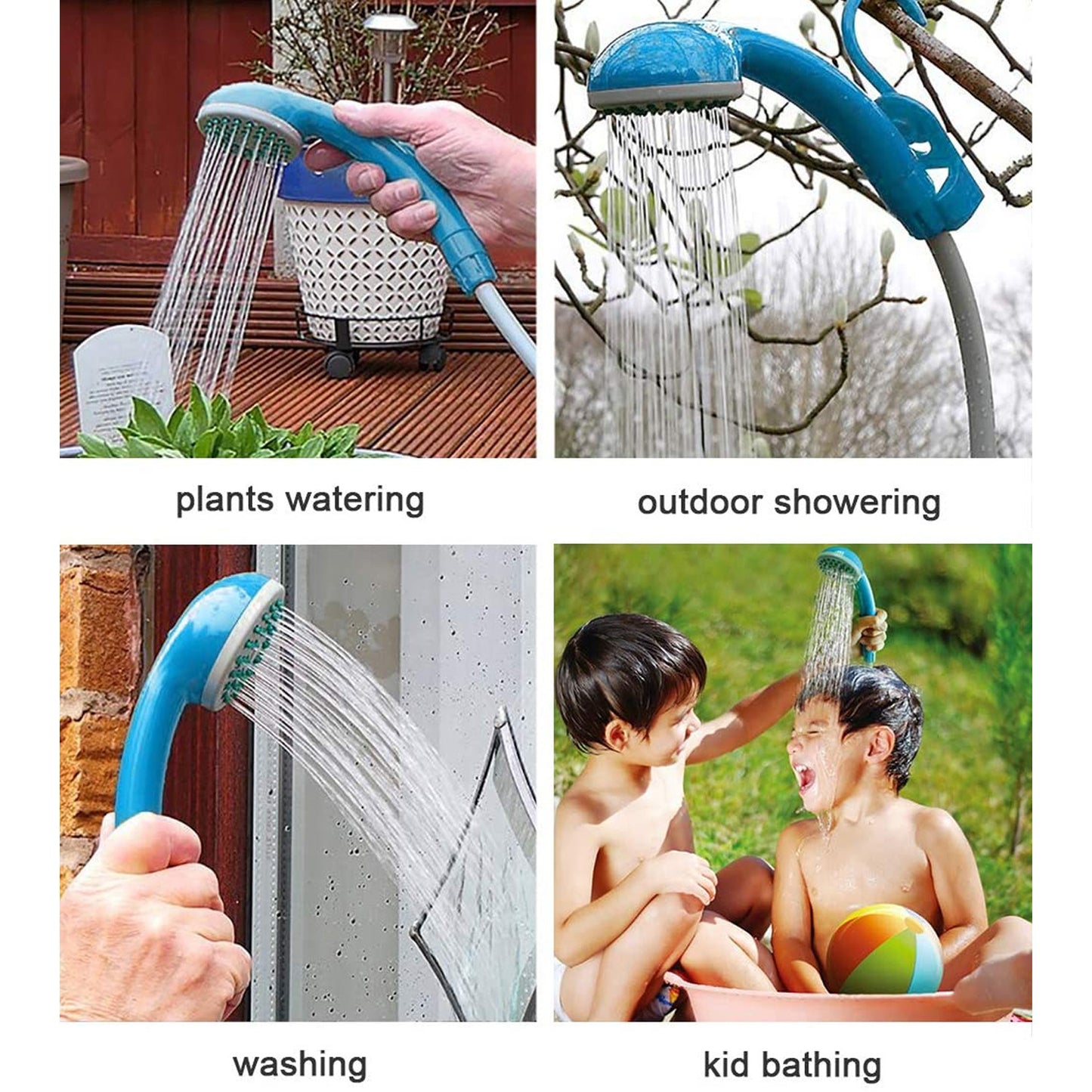 12V Portable Camping Shower with 3.7V Lithium Battery