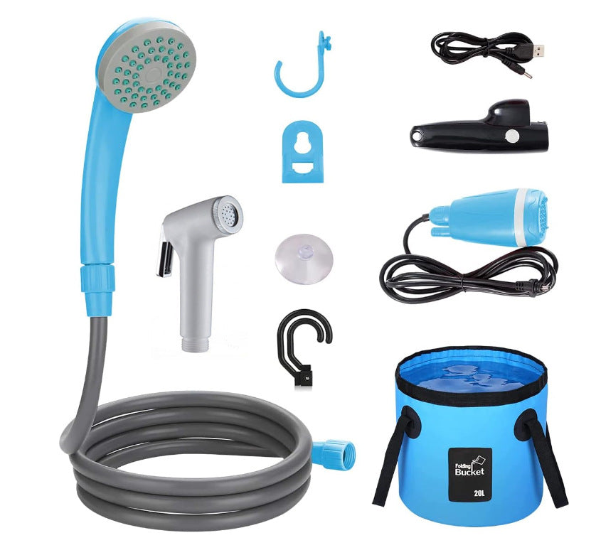 12V Portable Camping Shower with 3.7V Lithium Battery