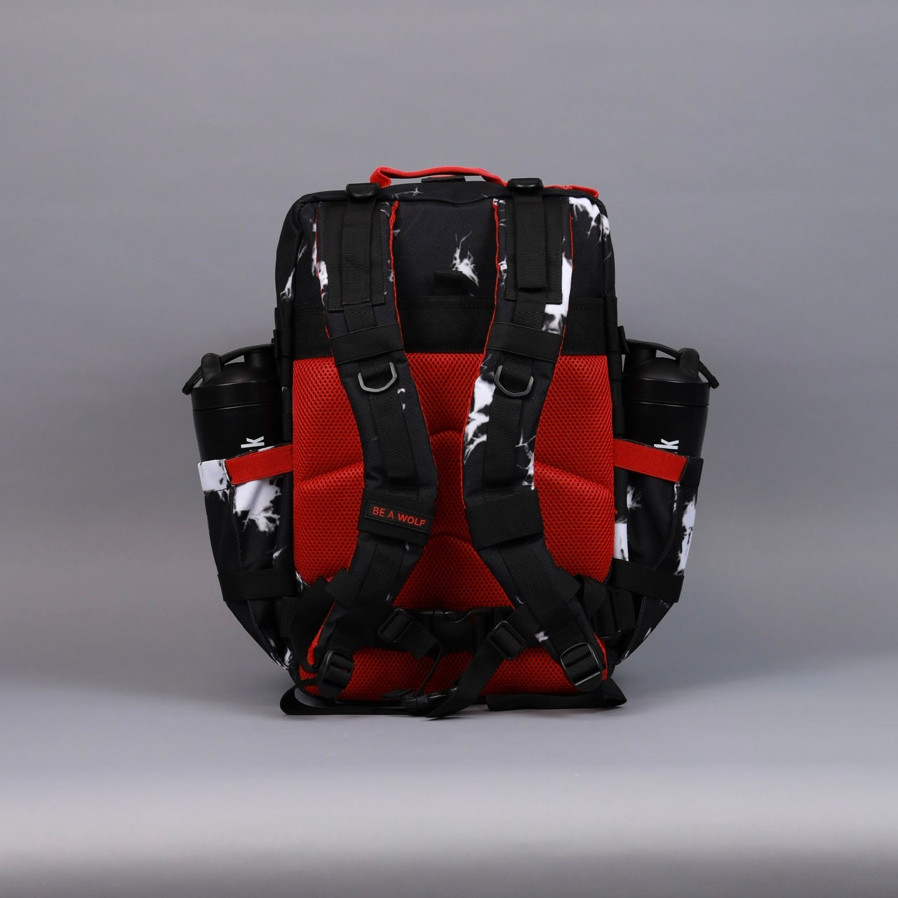 45L Backpack Black Lightning Immortal Red