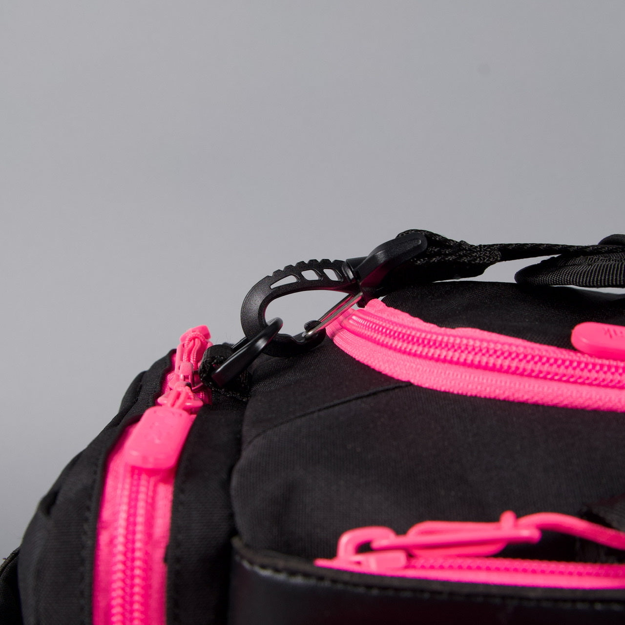 20L Mini Duffle Bag Black Neon Pink