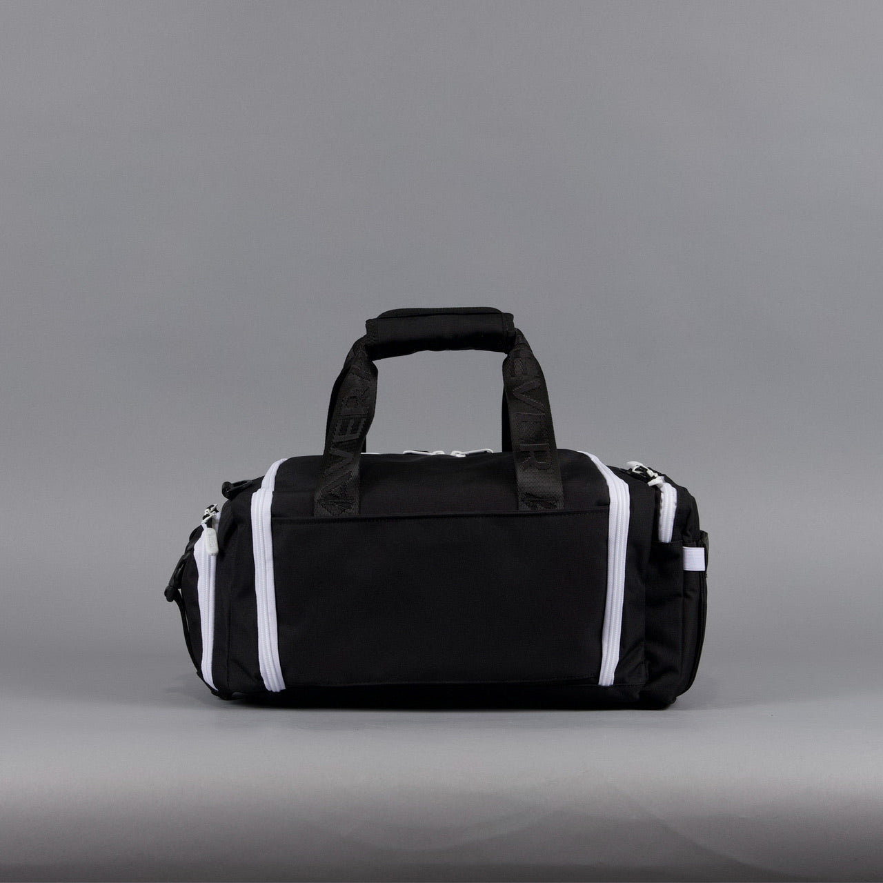 20L Mini Duffle Bag Black with White Accents