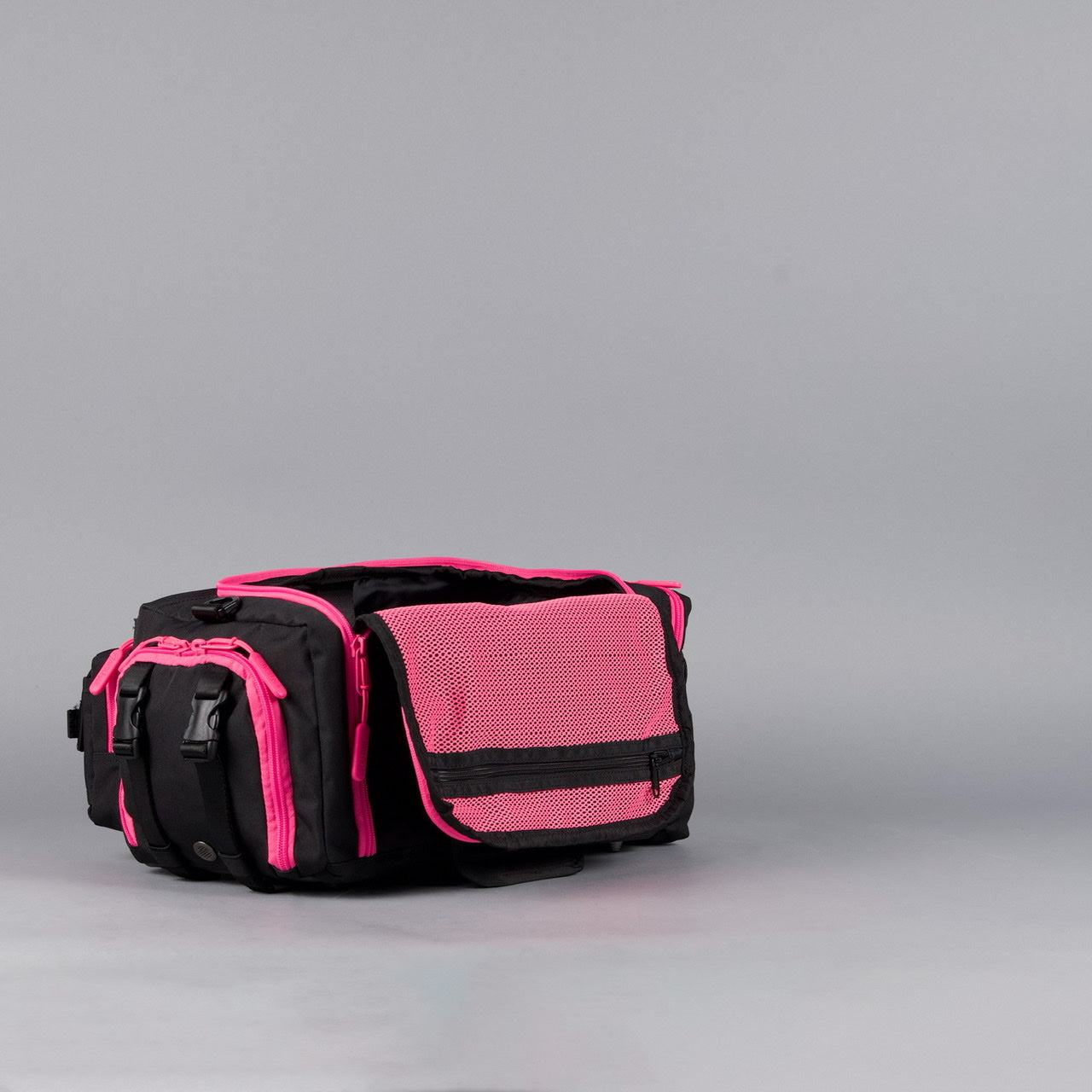 20L Mini Duffle Bag Black Neon Pink