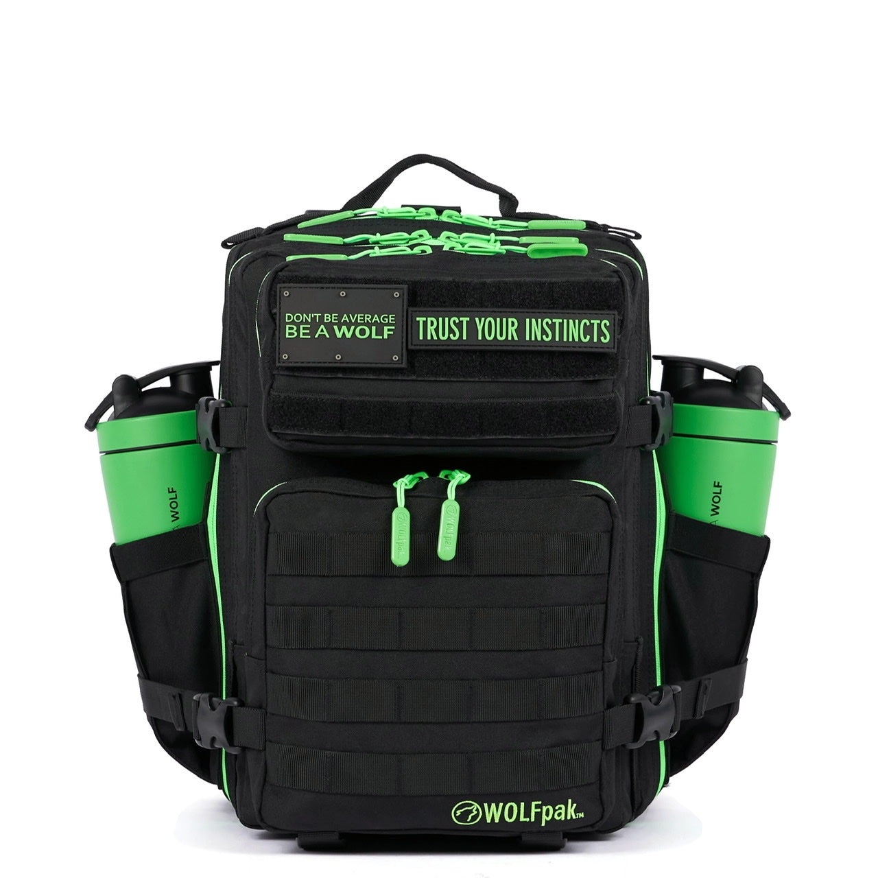 25L Backpack Black Neon Green