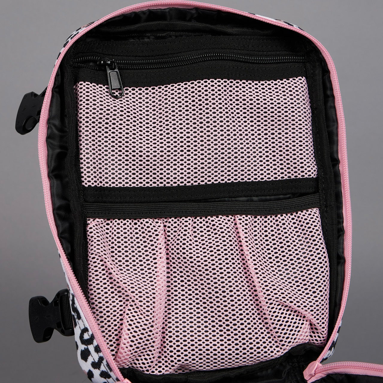 9L Backpack Mini Leopard Pink Zip