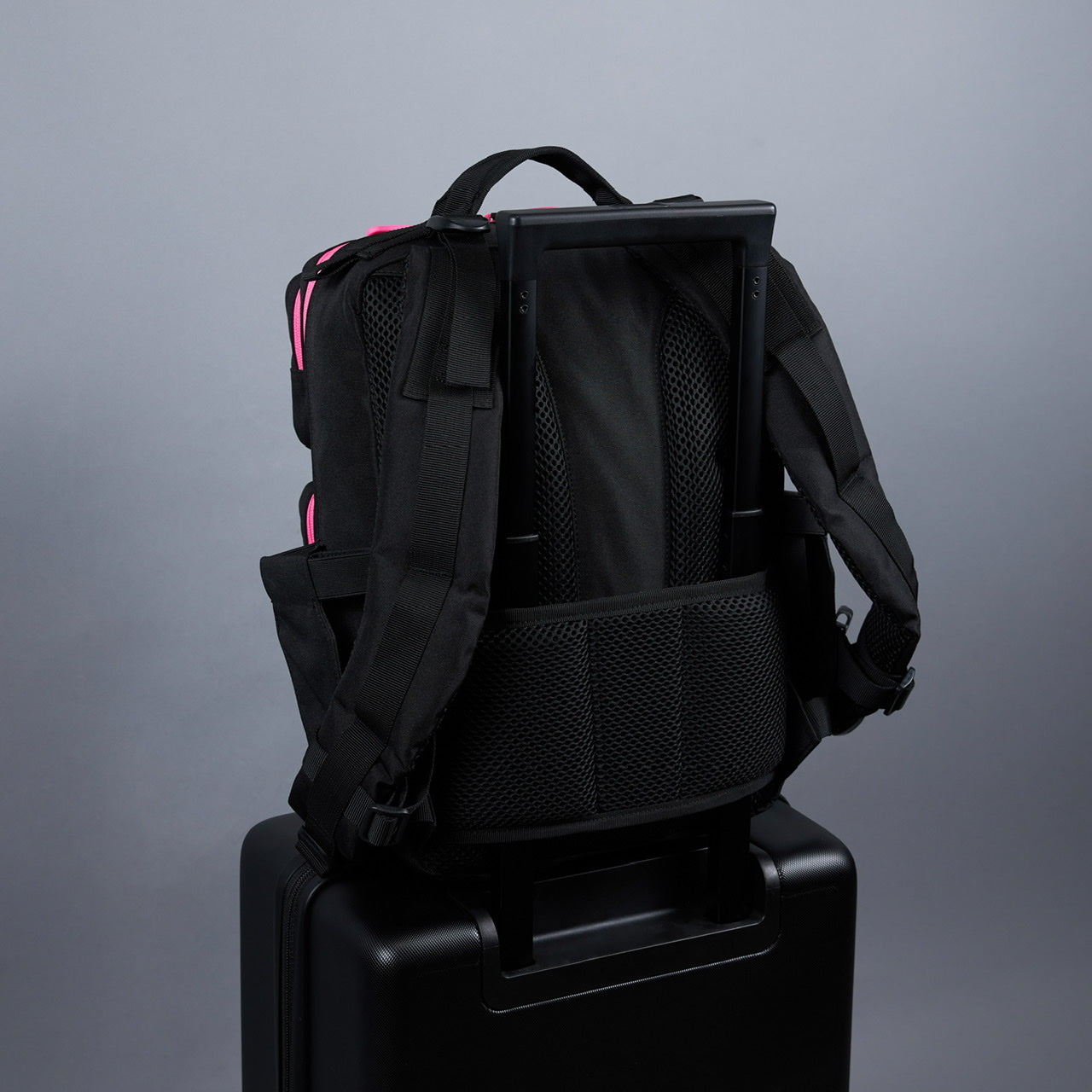 15L Backpack Black Neon Pink