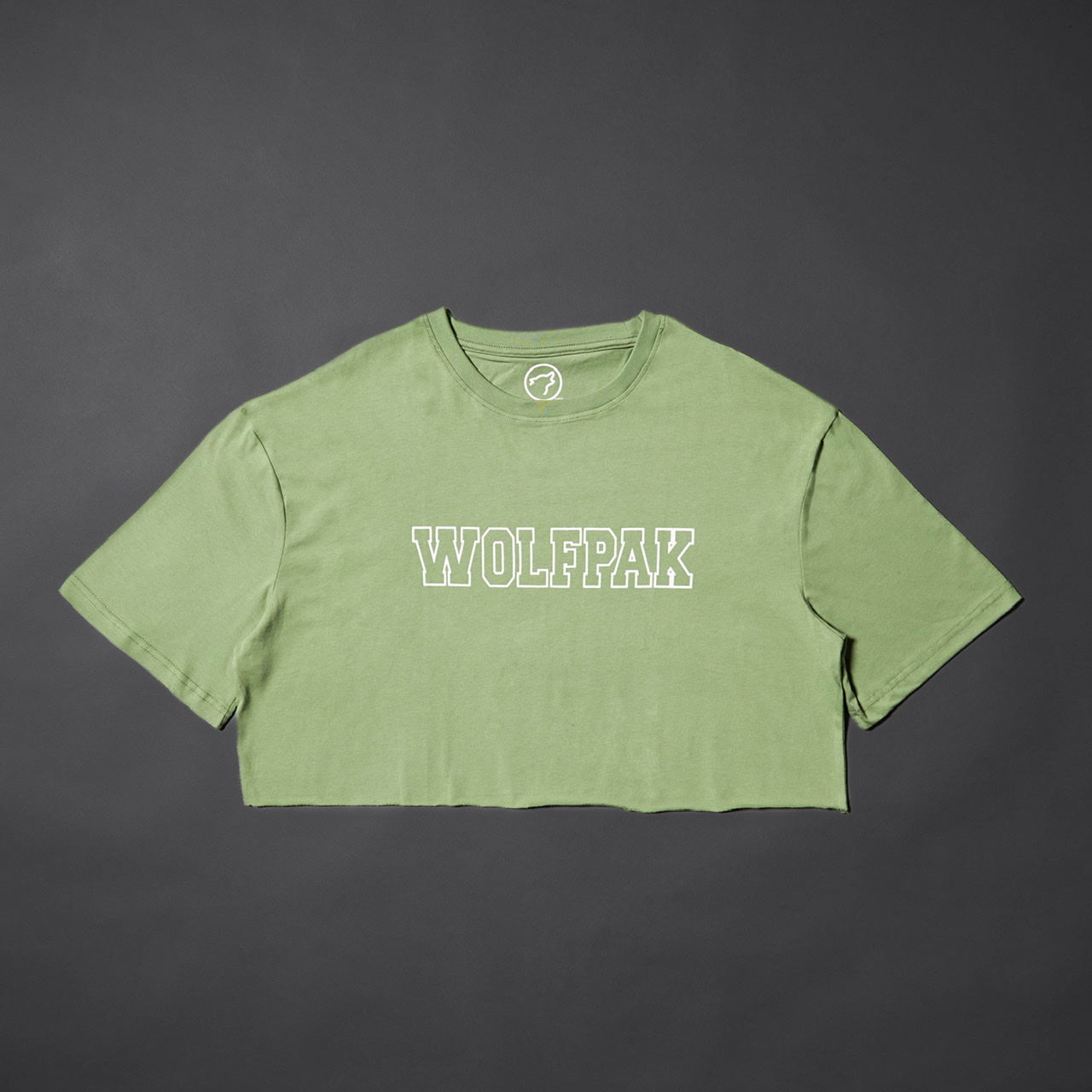 Women's Varsity Cropped Tee Moss Green