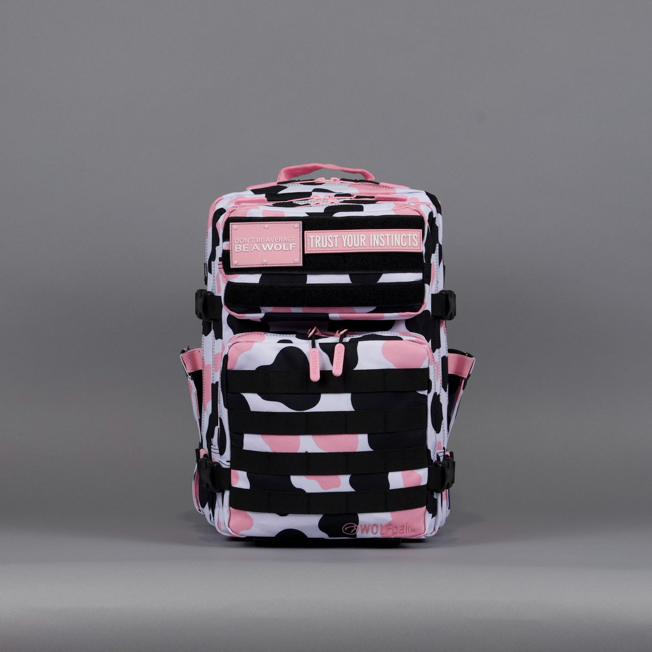 35L Backpack Pink Black Cow