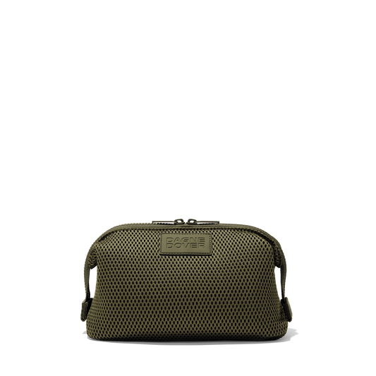 Hunter Toiletry Bag in Dark Moss Air Mesh, Large