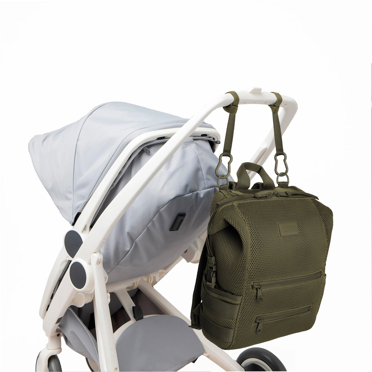 Indi Diaper Backpack in Dark Moss Air Mesh, Large