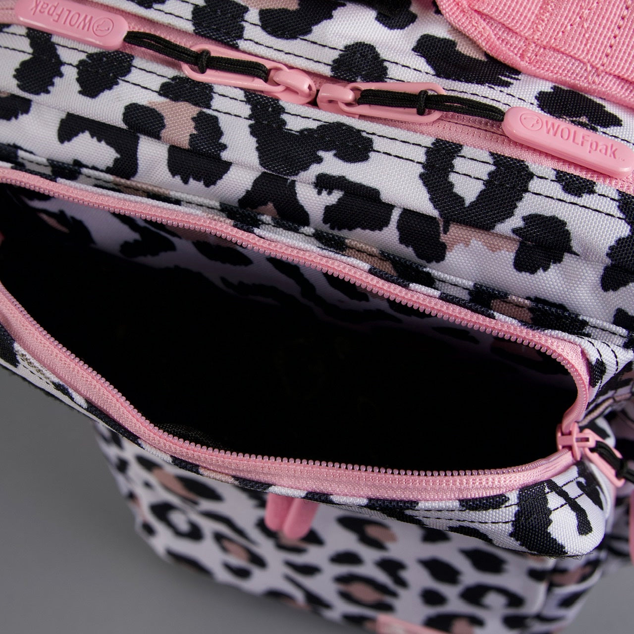 15L Backpack Leopard Pink Zip