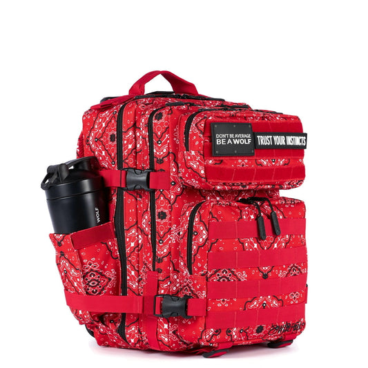 25L Backpack Red Bandana