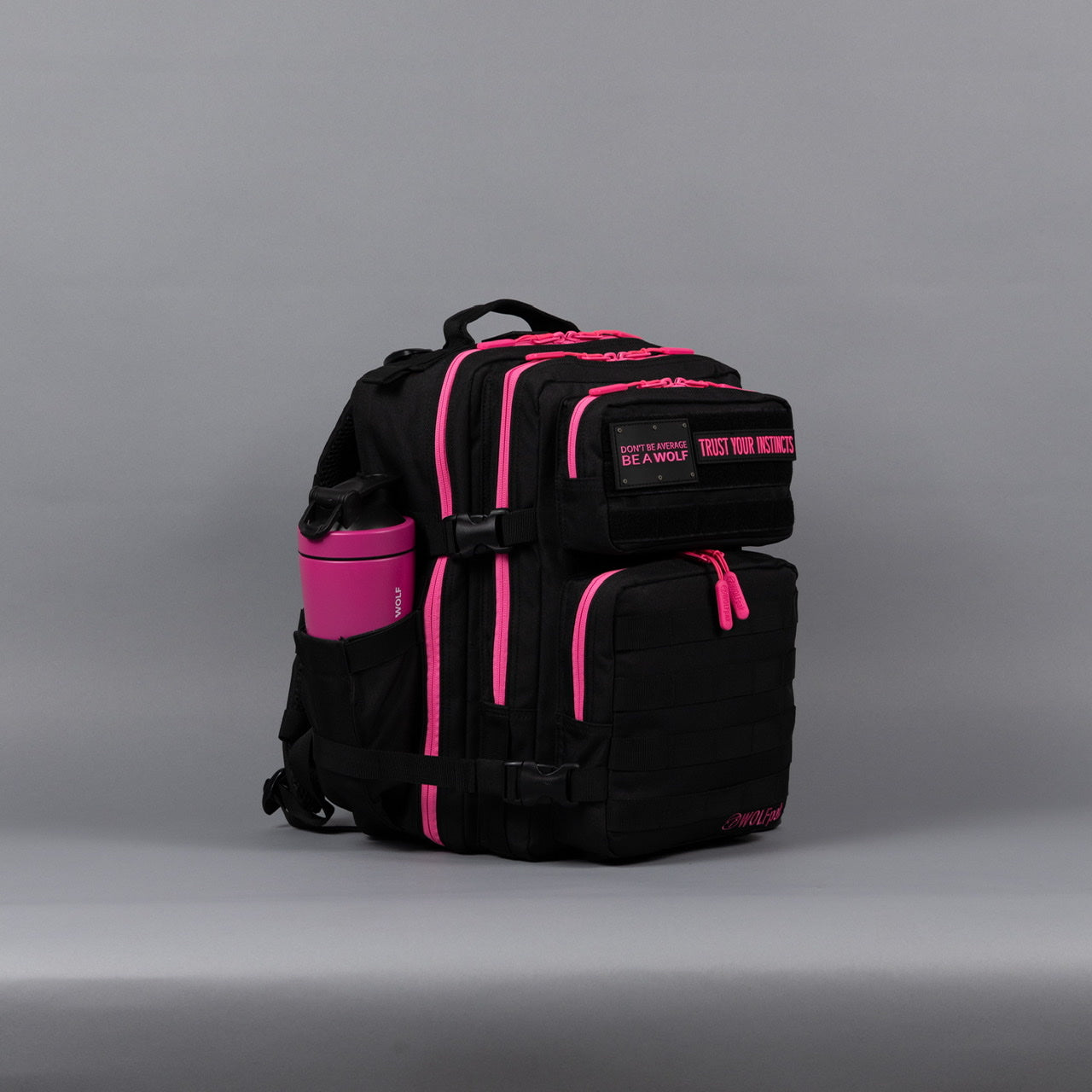 25L Backpack Black Neon Pink