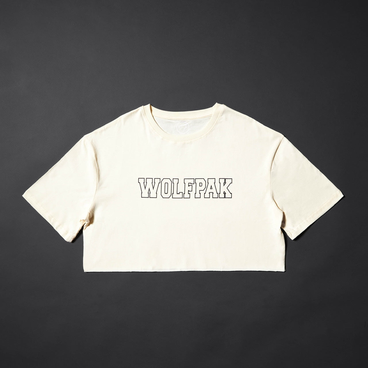 Women's Varsity Cropped Tee Cream