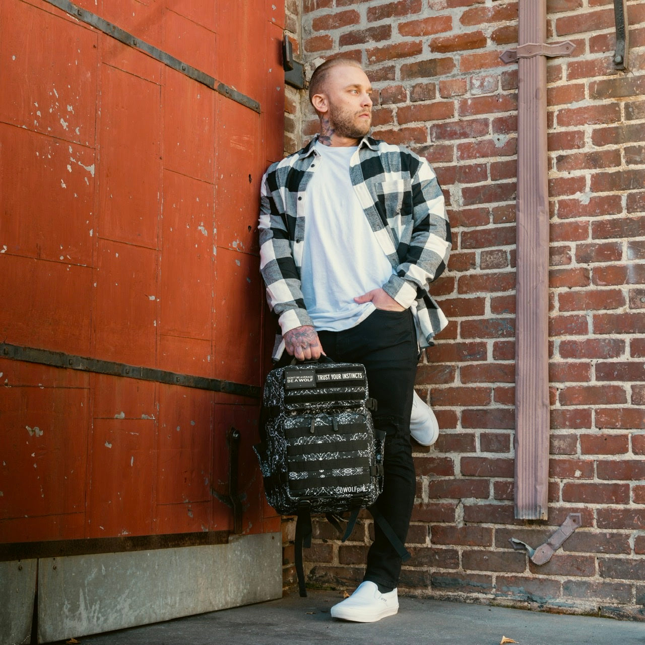 25L Backpack Black Bandana