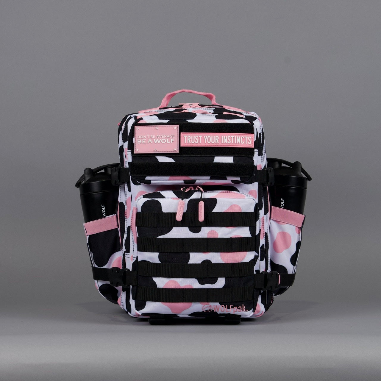 25L Backpack Pink Black Cow