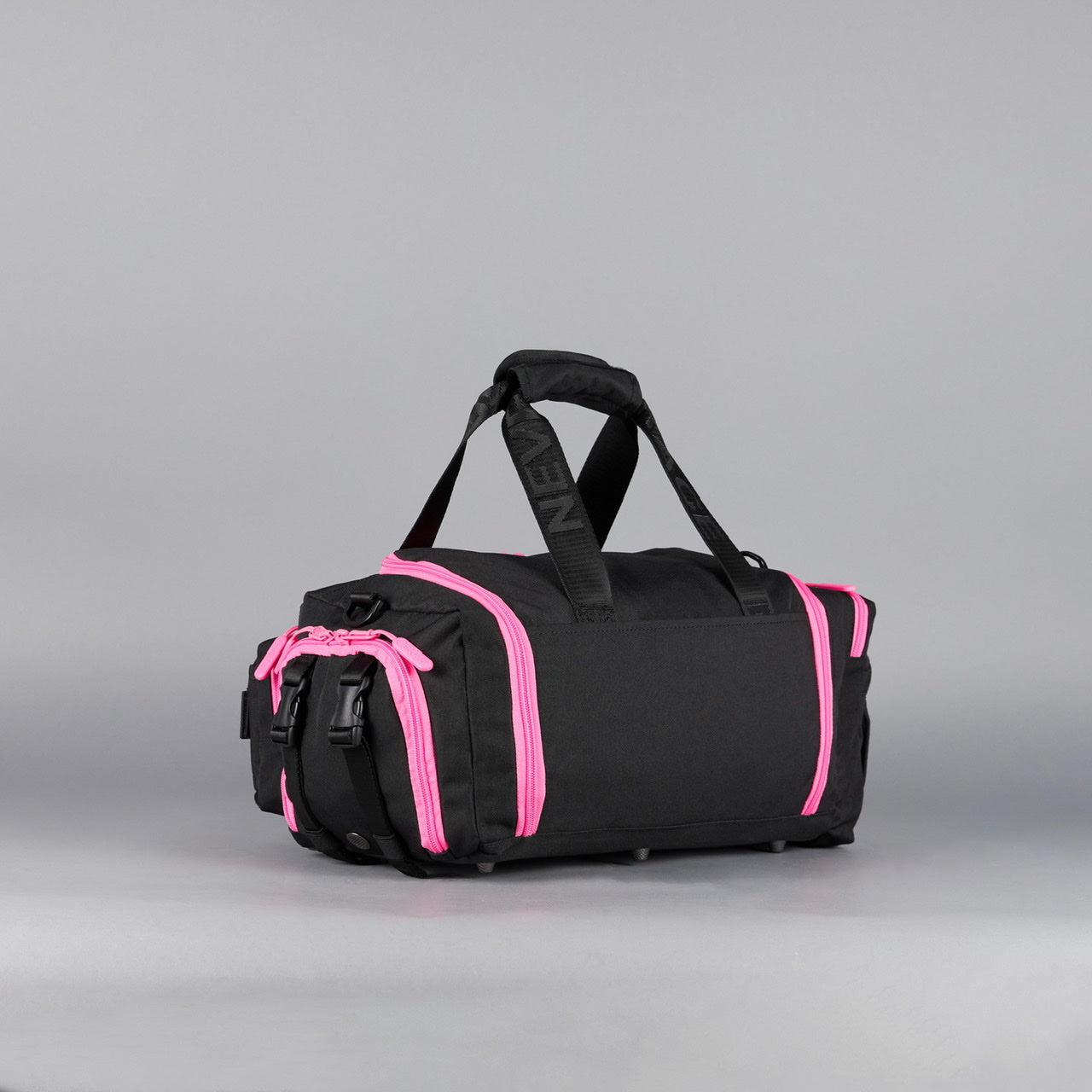 20L Mini Duffle Bag Black Neon Pink