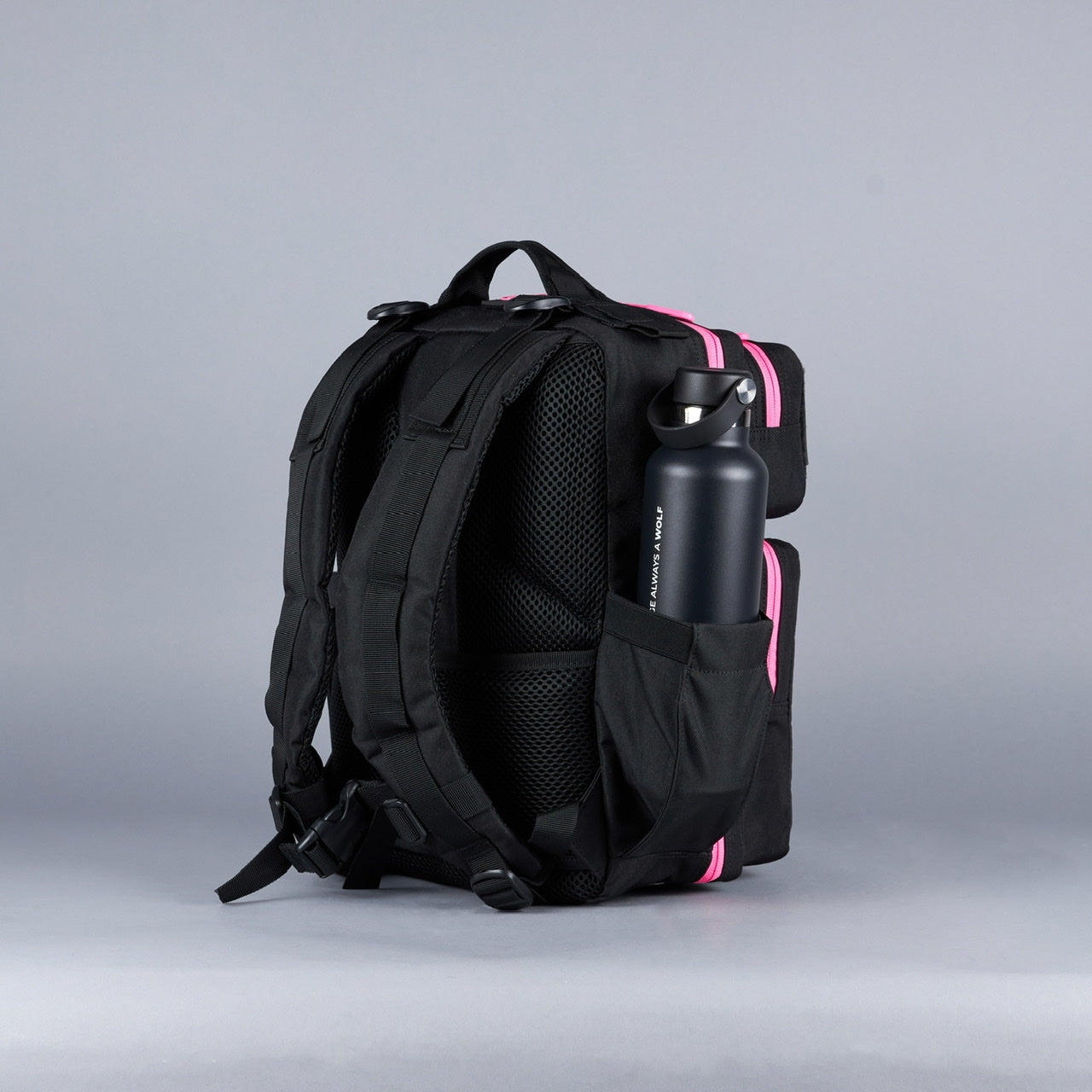 15L Backpack Black Neon Pink