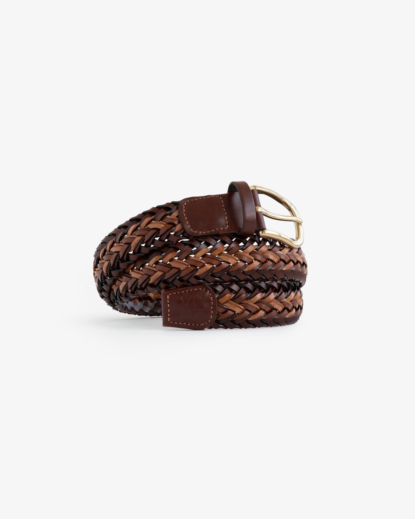 Multi-Color Braided Leather Belt