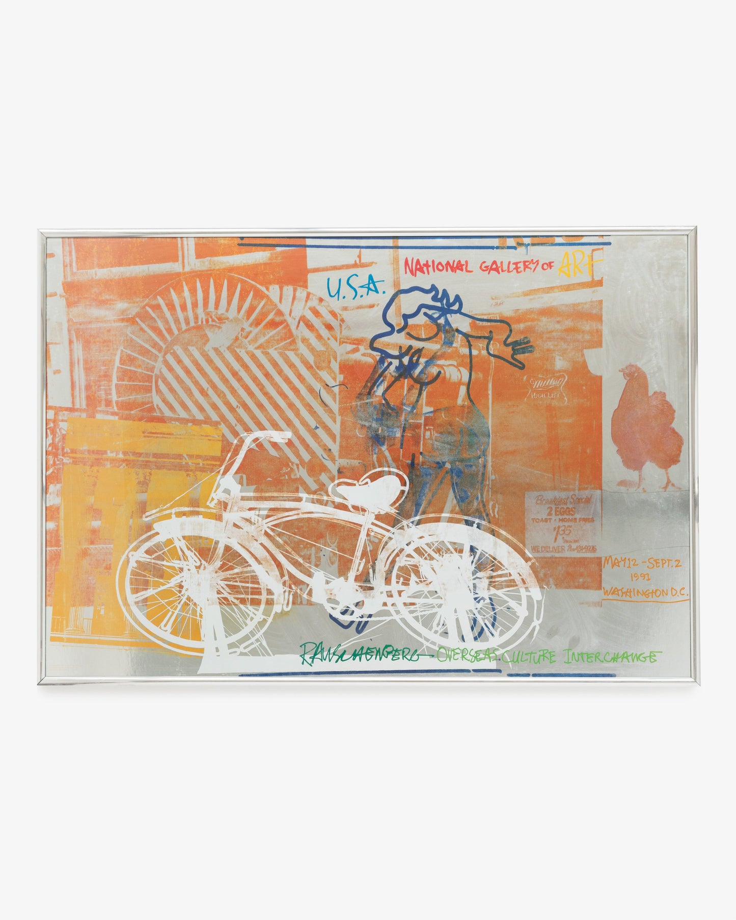 Rauschenberg Overseas Culture Interchange Framed Poster