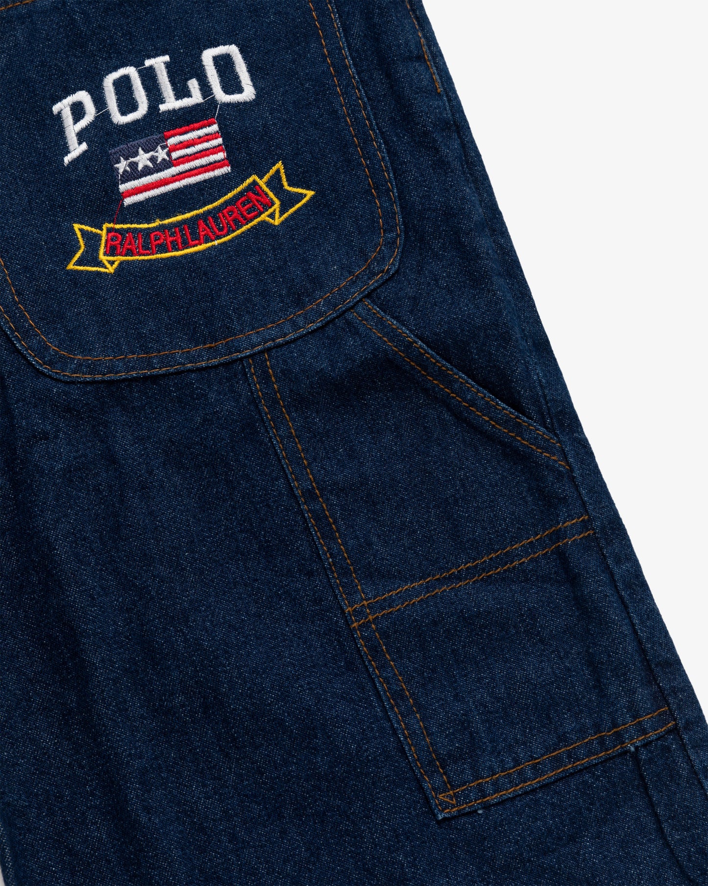 Vintage Kids Polo Sport Denim Shorts