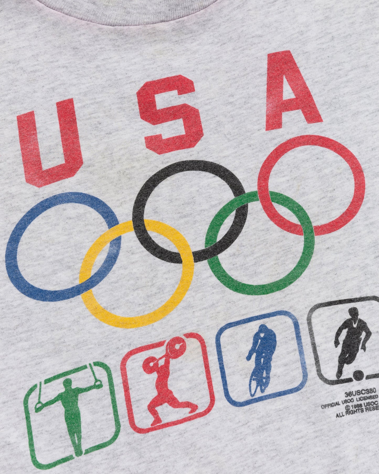 Vintage Kids USA Olympics Ringer Tee