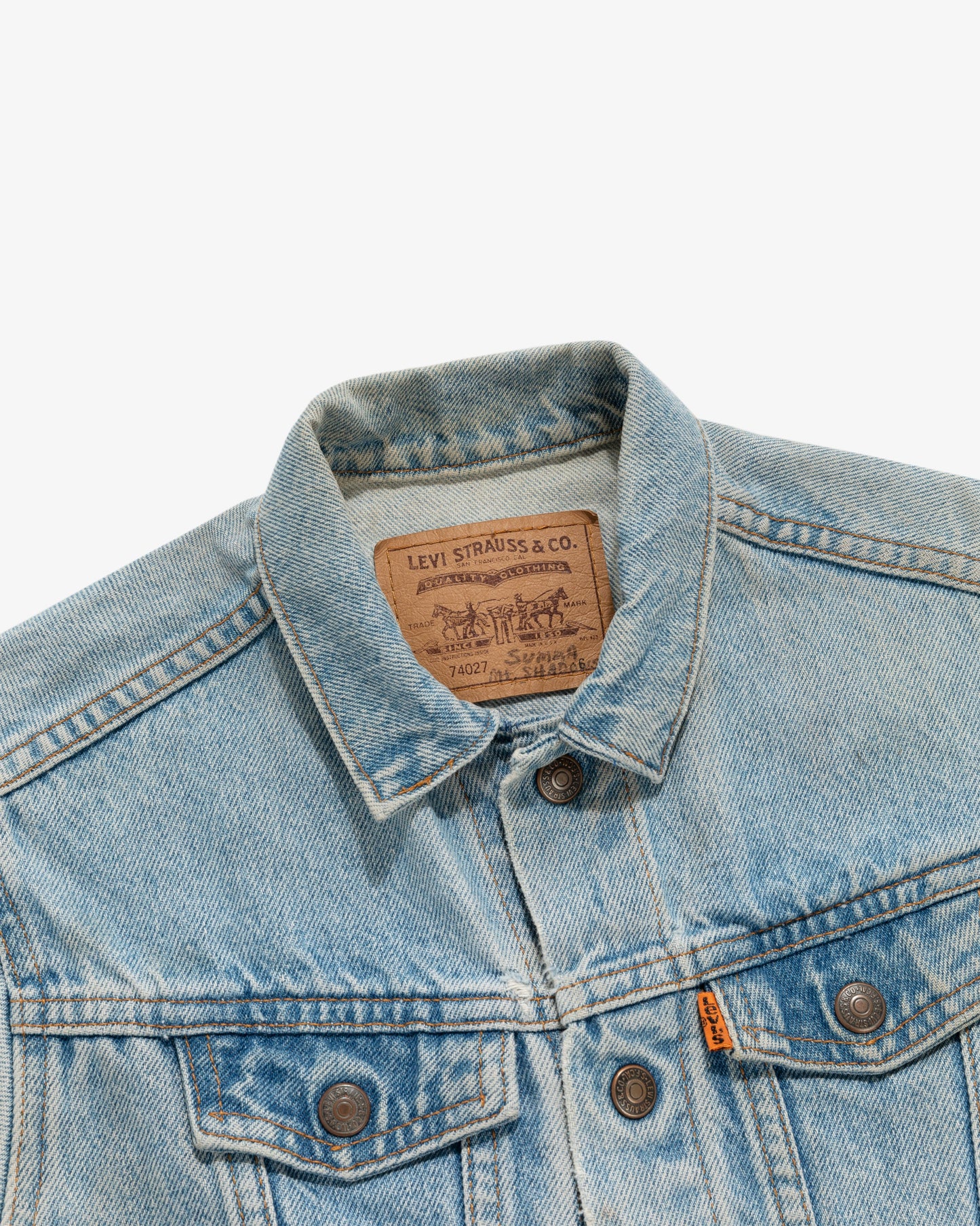 Vintage Kids Levi's Orange Tab Denim Jacket