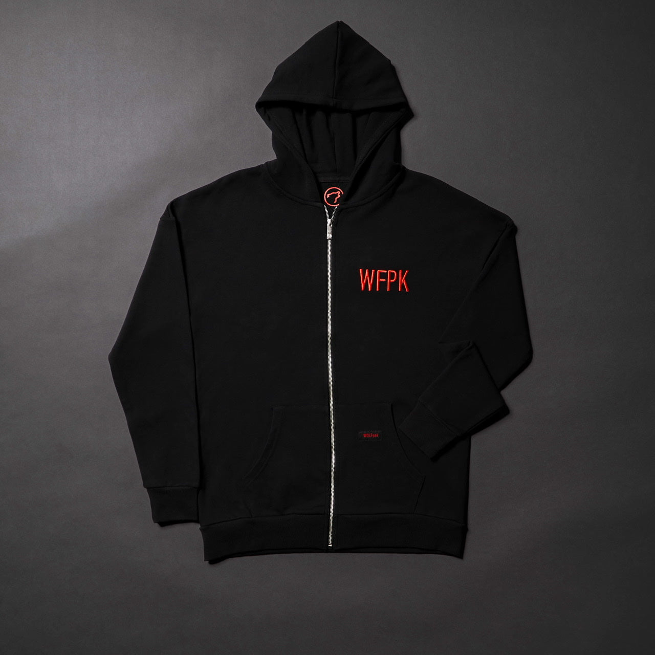 Alpha Black Savage Red Zip Up Hoodie