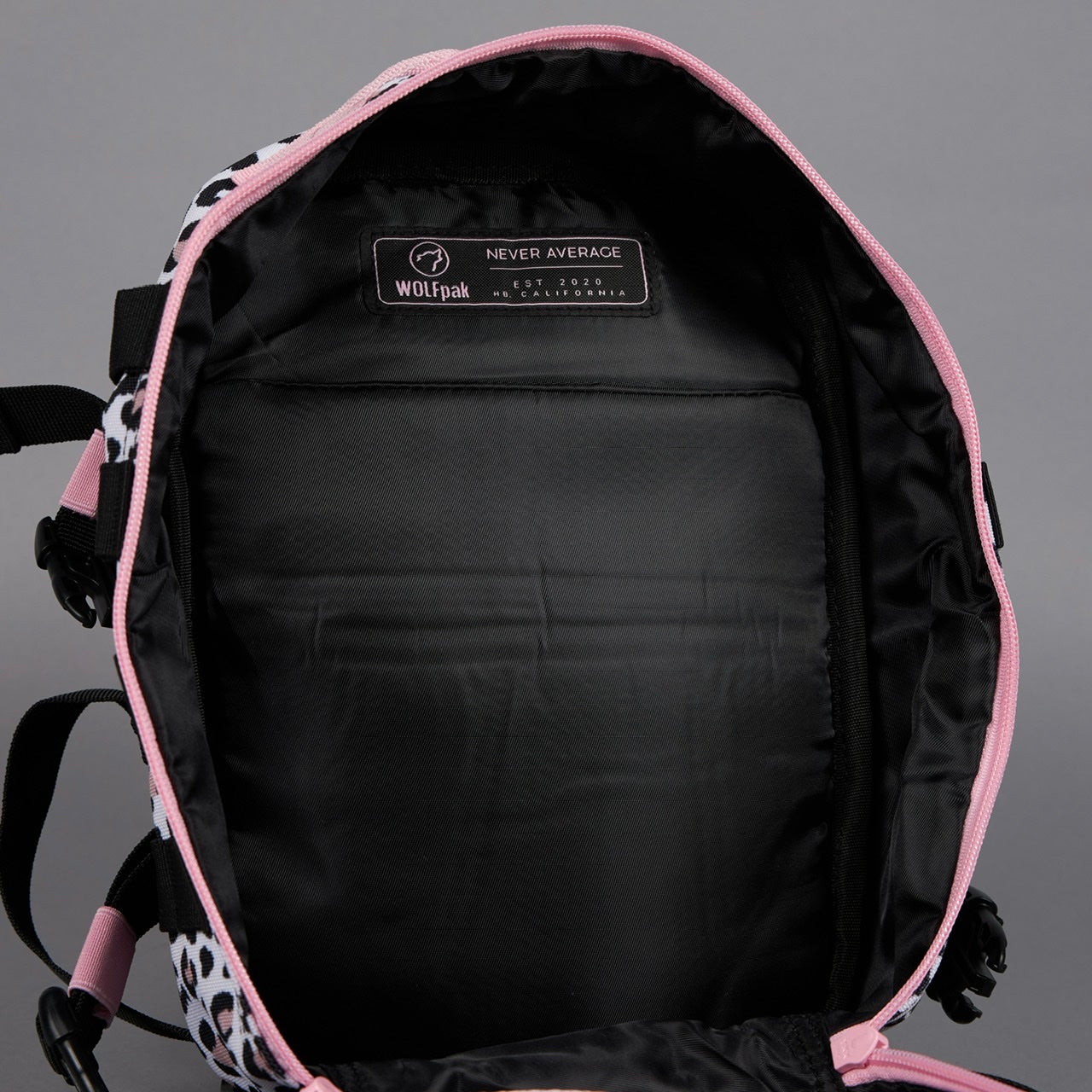 9L Backpack Mini Leopard Pink Zip