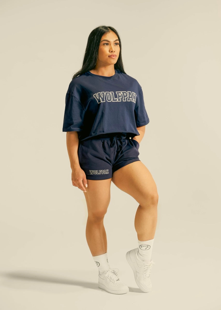 Women's Varsity Cropped Tee Varsity Blue