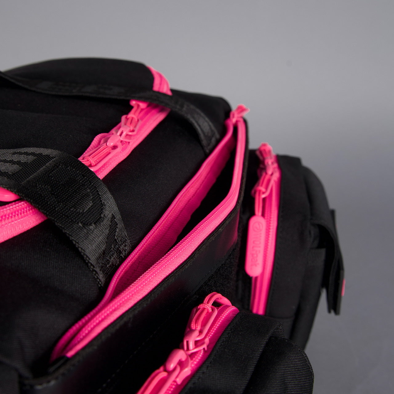 20L Mini Duffle Bag Black Neon Pink