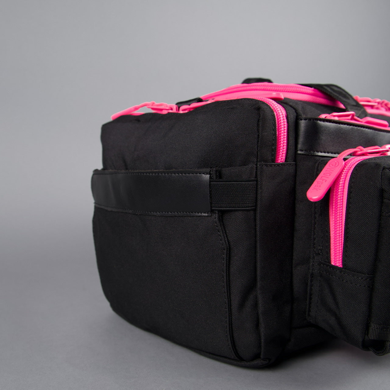 20L Mini Duffle Bag Black Neon Pink