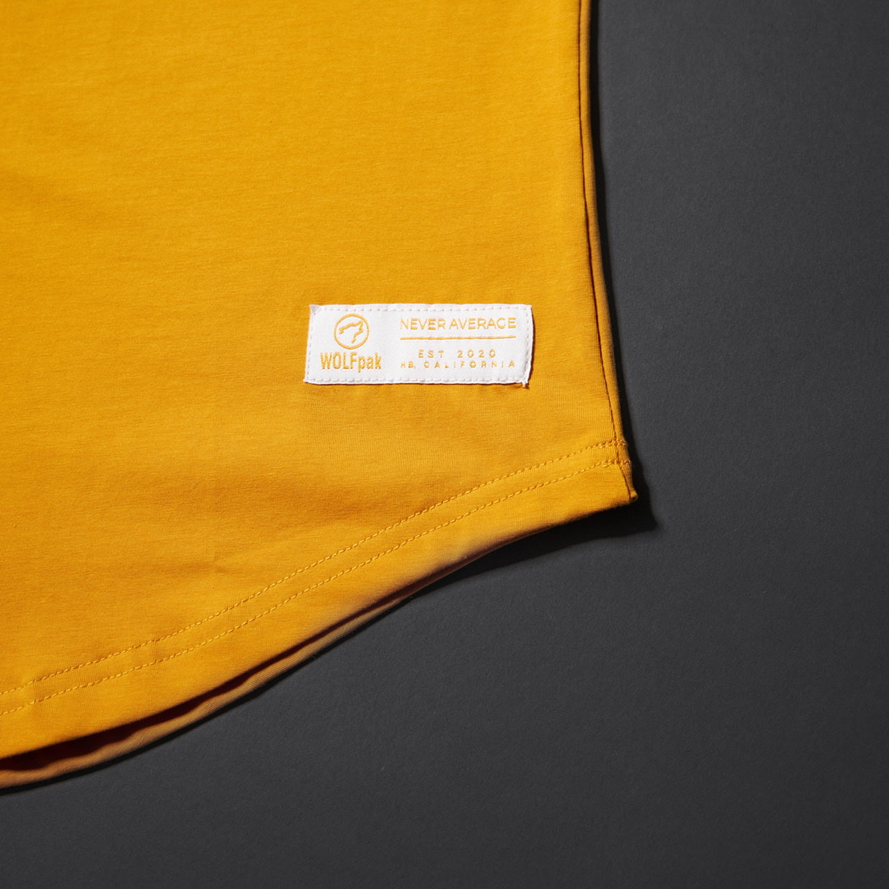 Men's Performance Tank Amber W/ Off White Border