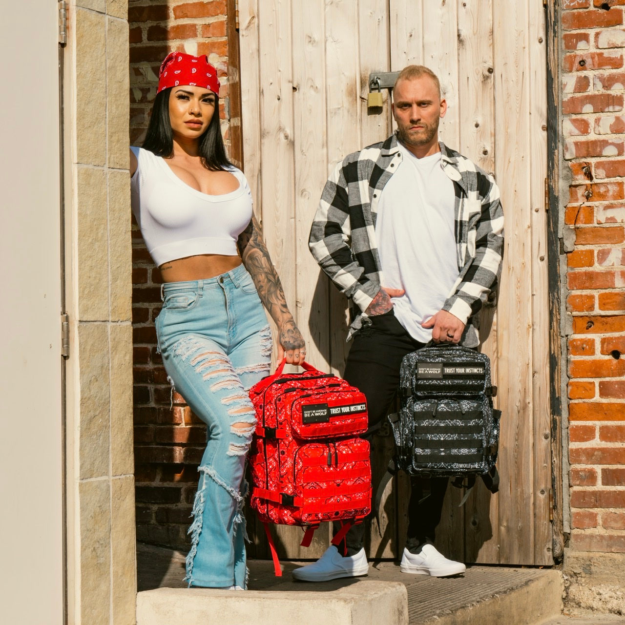 25L Backpack Red Bandana