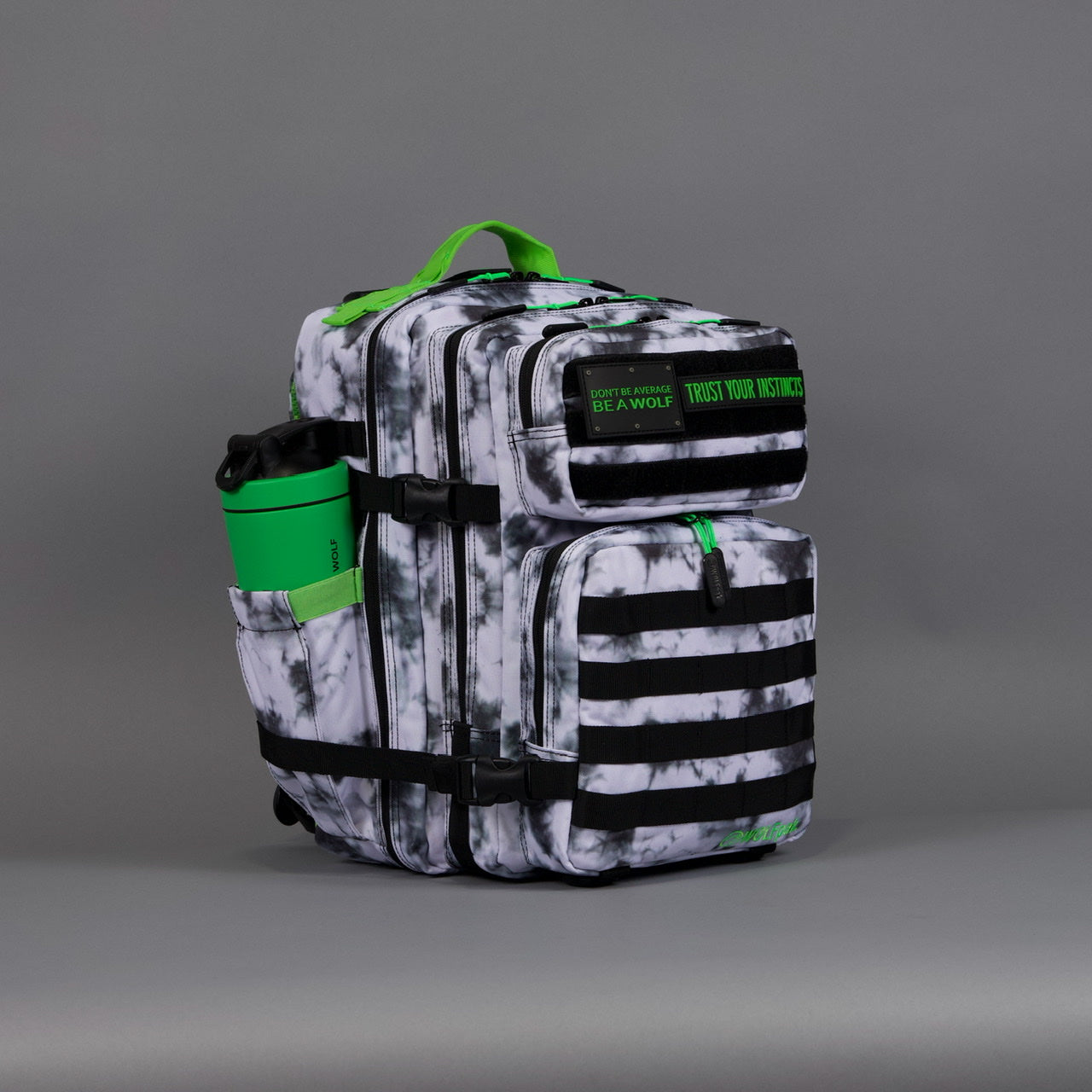 35L Backpack Timber Wolf Graffiti Green