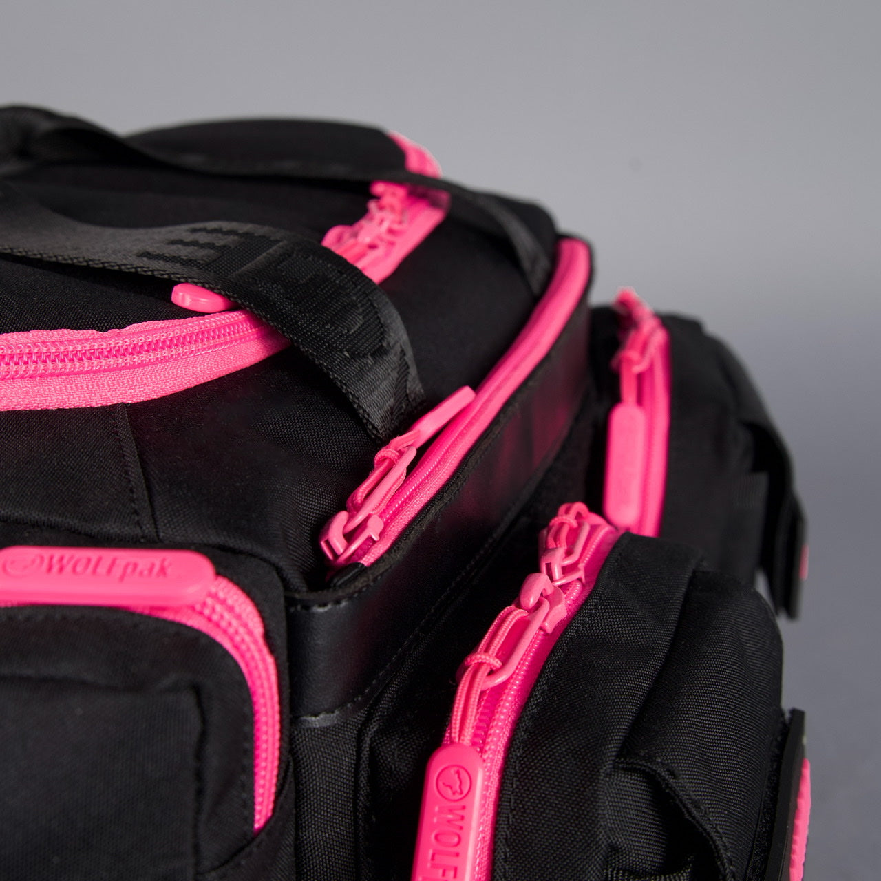 20L Mini Duffle Bag Black Neon Pink