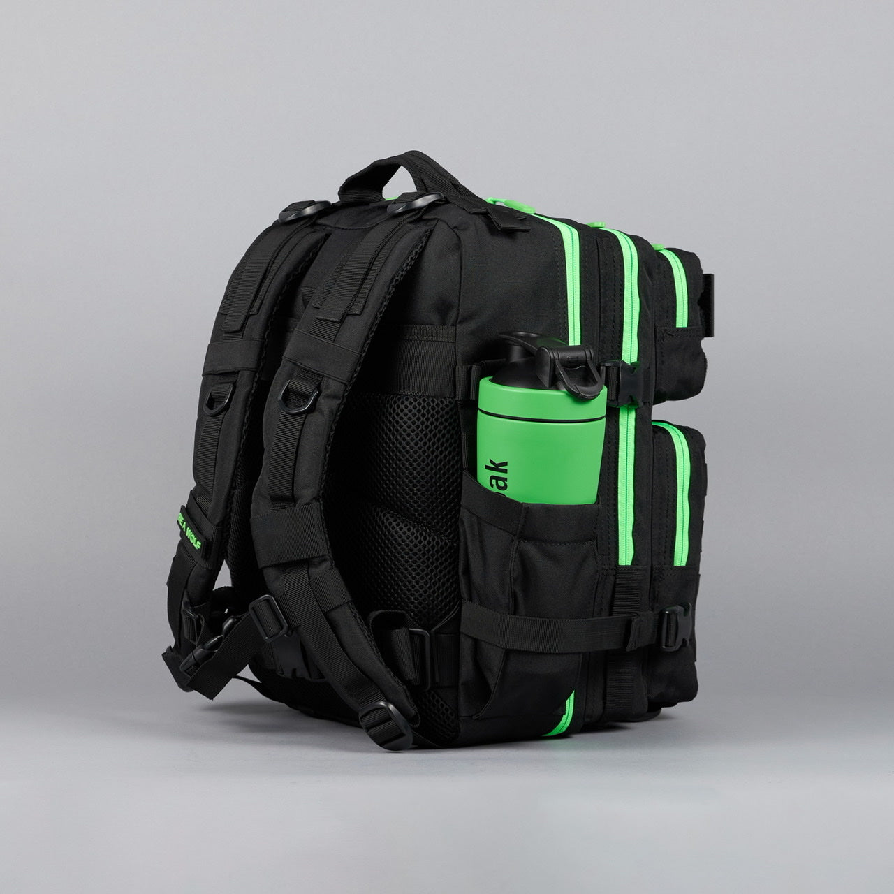 25L Backpack Black Neon Green