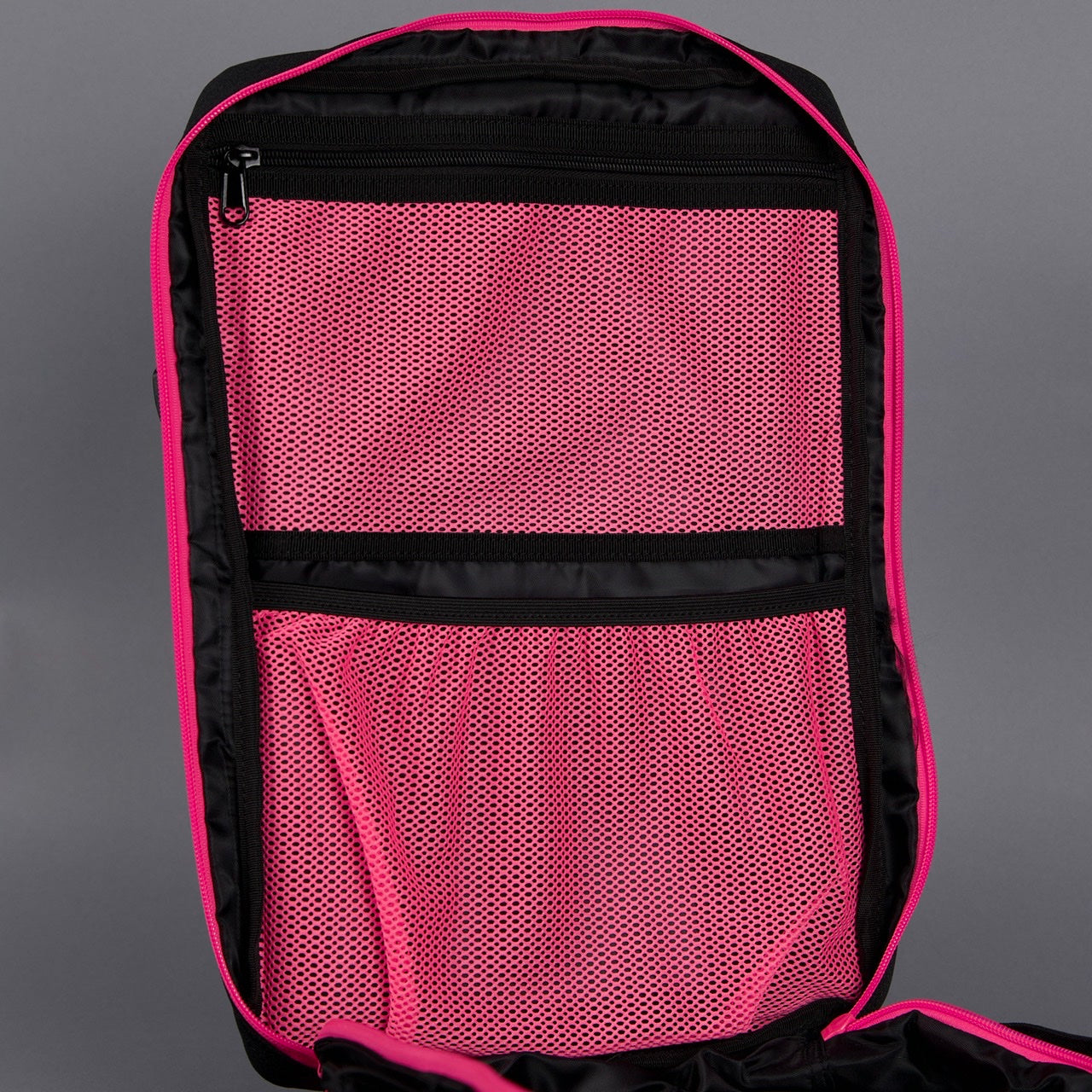 25L Backpack Black Neon Pink