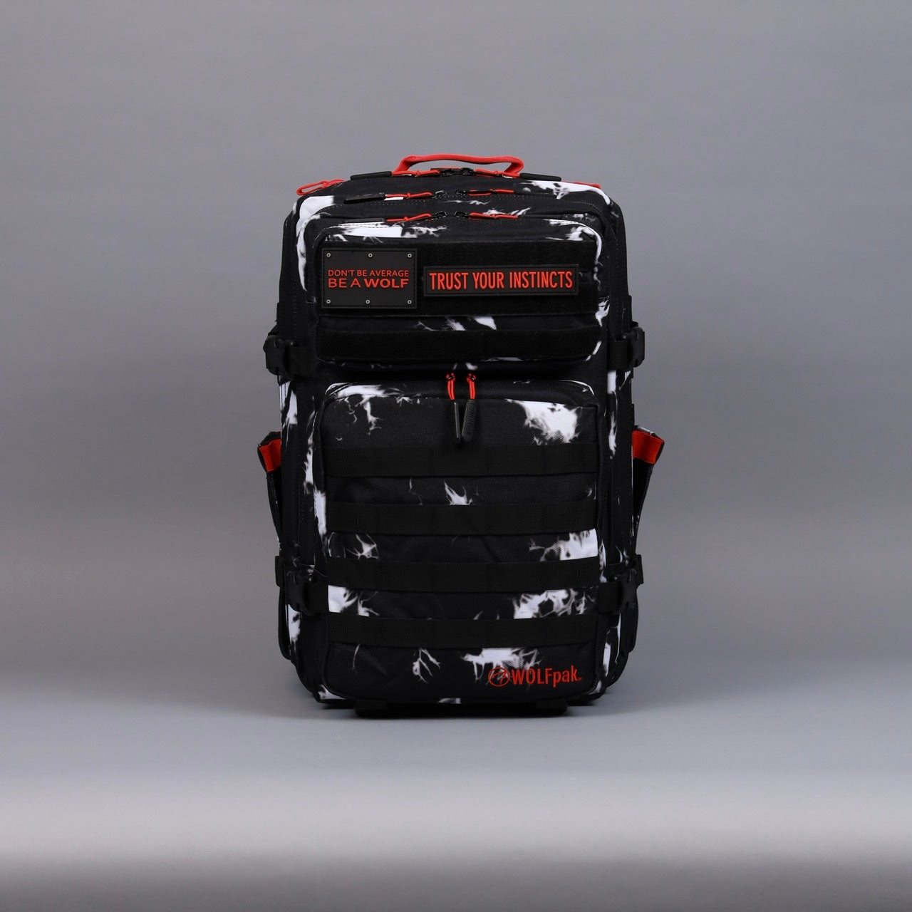 45L Backpack Black Lightning Immortal Red