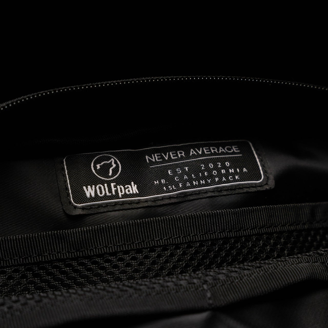 Crossbody Pack Alpha Black Velcro Front