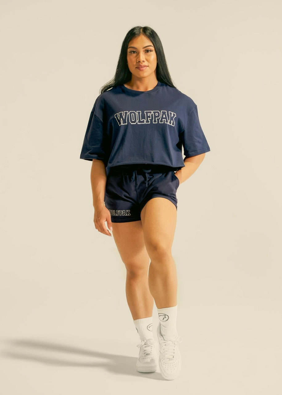 Women's Varsity Cropped Tee Varsity Blue