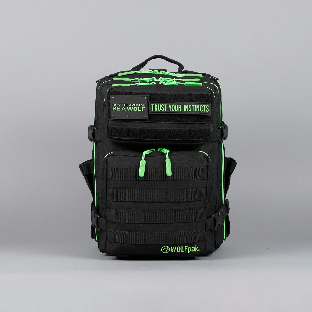 25L Backpack Black Neon Green