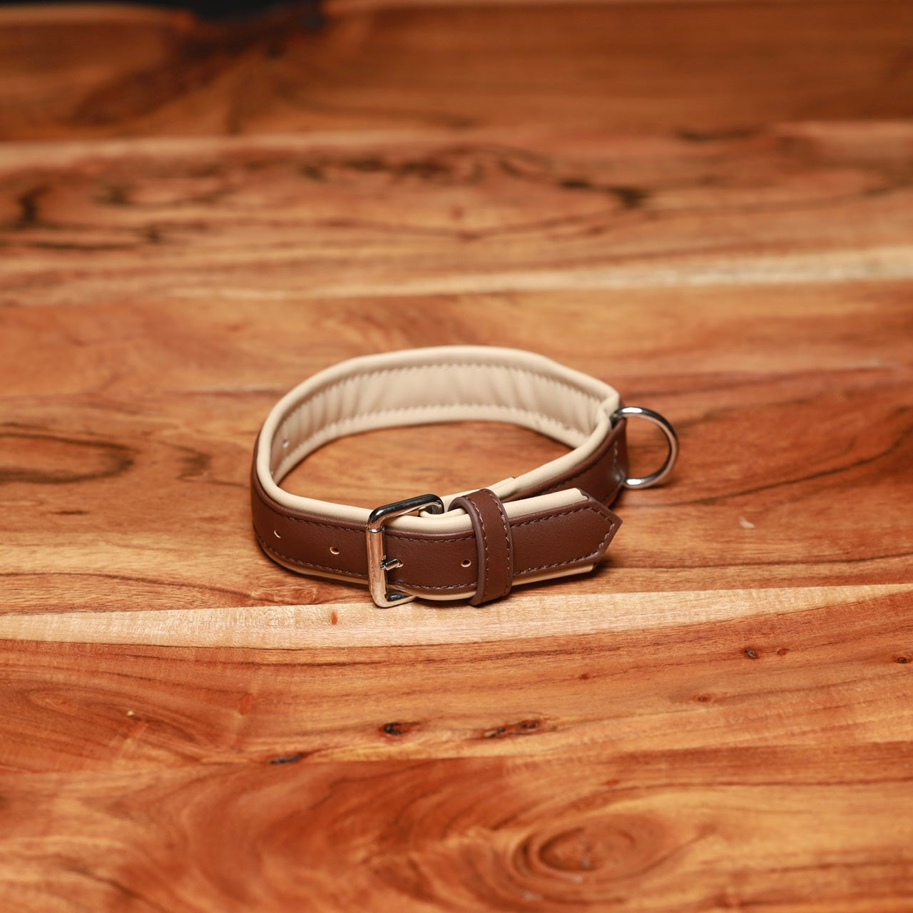 Luxury Dog Collar Sepia Brown & Neutral