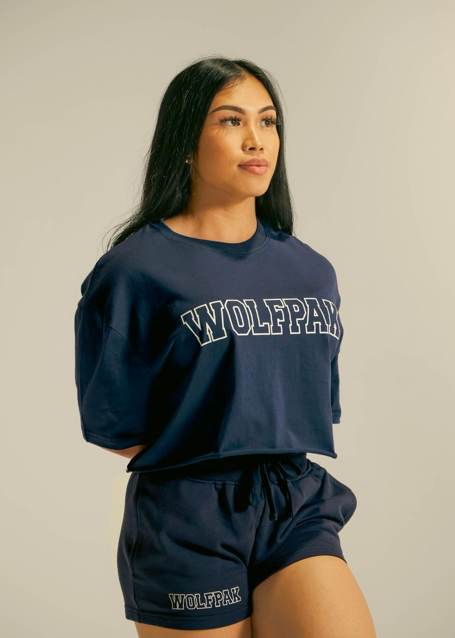 Women's Varsity Cropped Tee Varsity Blue